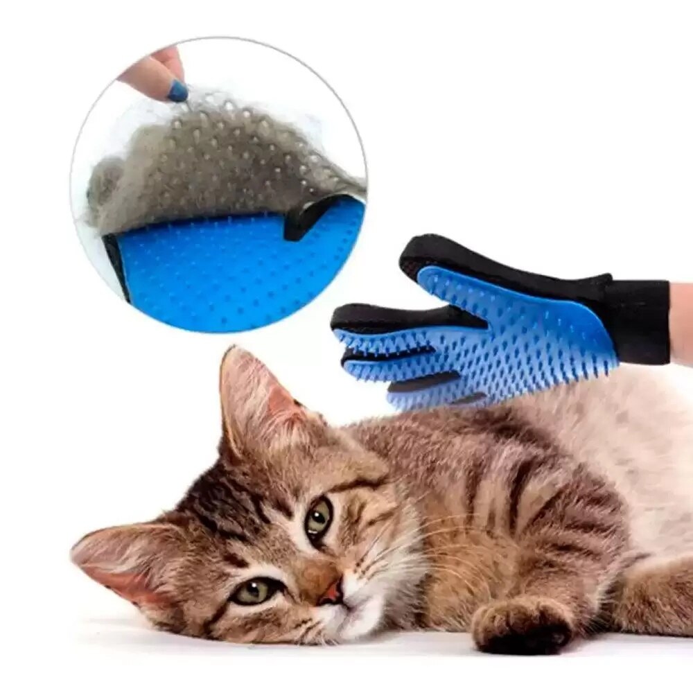 Luva para Remover Pelos dos Pets - Cães e Gatos - True Touch - Imagem 2
